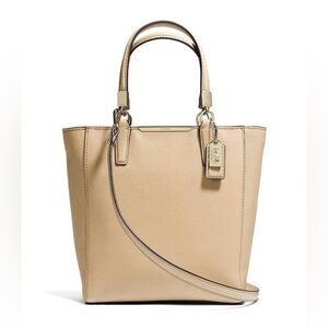 Coach saffiano mini tote crossbody bag